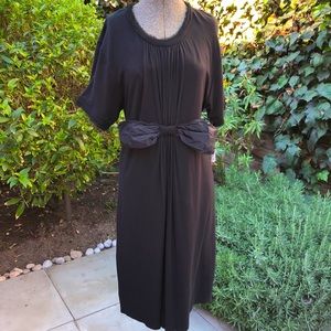 Lanvin T-Shirt Sheath Dress w Bow